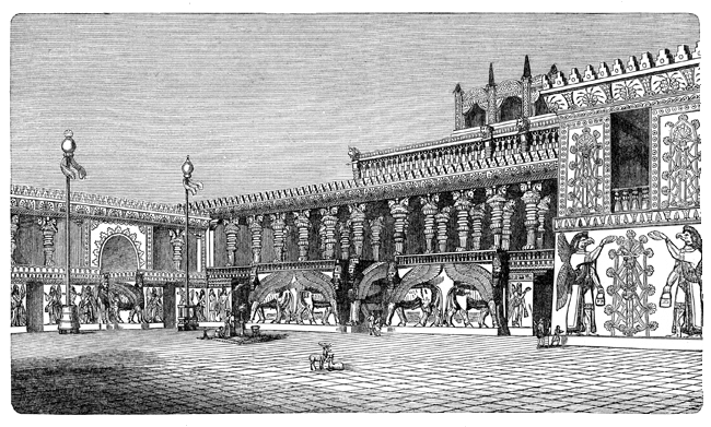 Assyria - Palace of Sargon Drawing