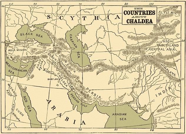 Cultures - Chaldea Map (1874)